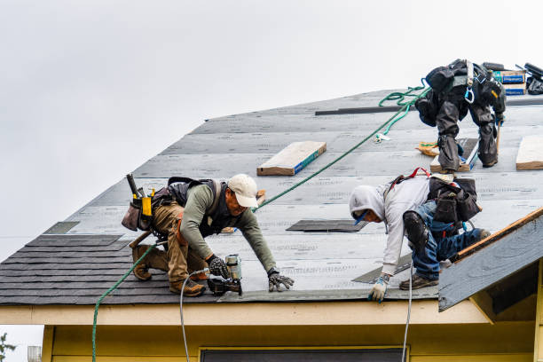Professional Gutter Installation technician working in Lincoln, MT